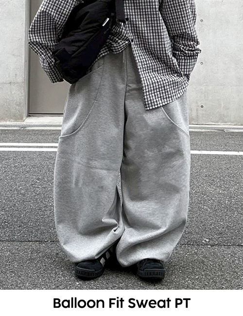 Balloon Fit Sweat PT | BOTTOMS | YACA